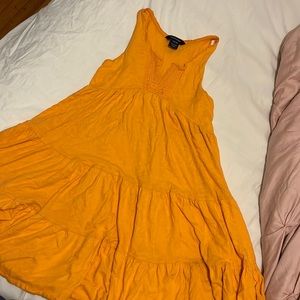Ralph Lauren girls boho tiered tangerine dress size L 12-14 - so cute!